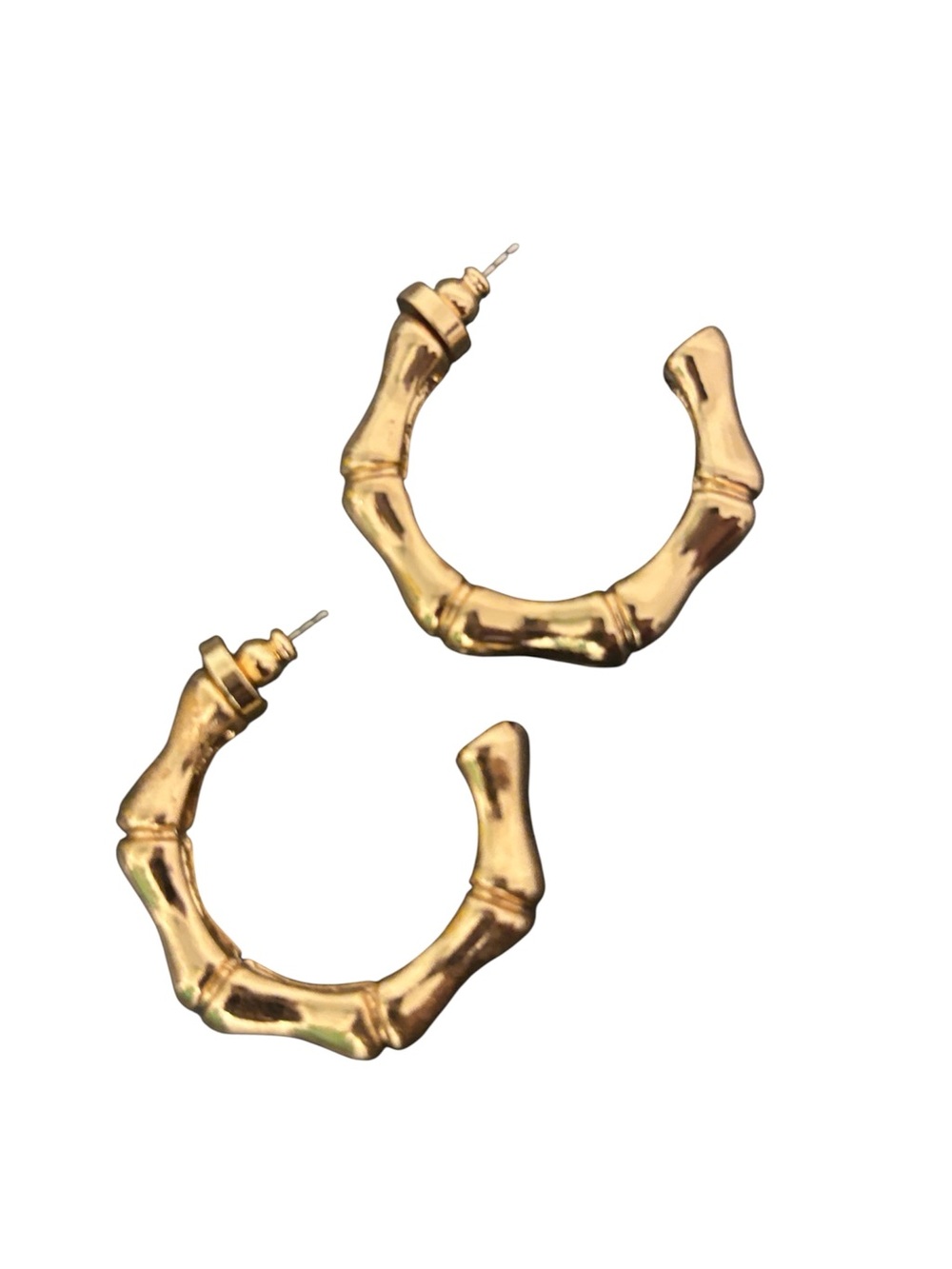 Gucci Gold Bamboo Hoop Earrings